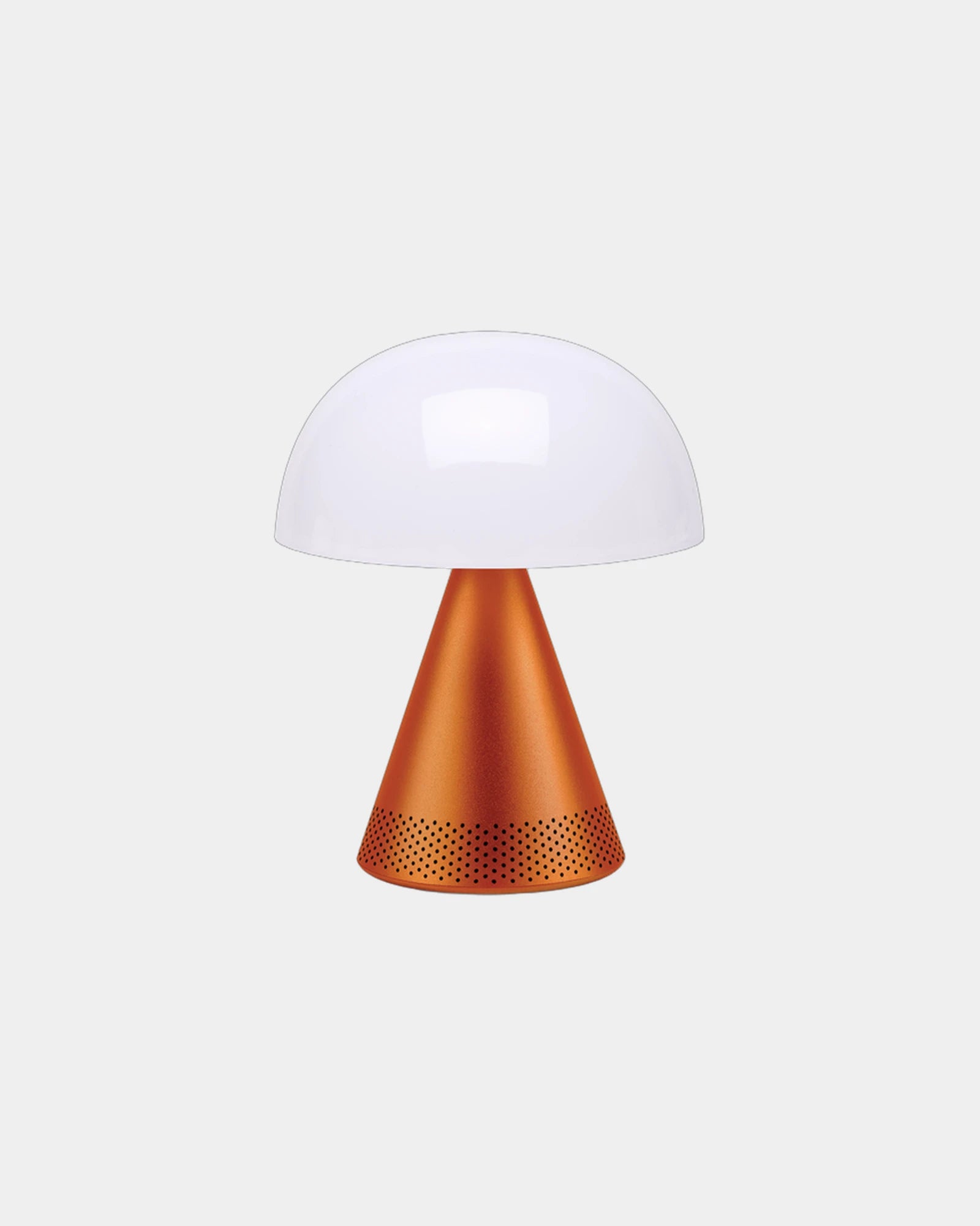 Lampe LED Aluminium Lexon Mina L Audio zum Personalisieren - Orange