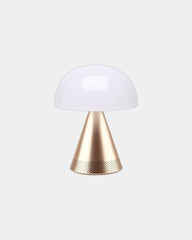 Lampe LED Aluminium Lexon Mina L Audio zum Personalisieren - Weiches Gold