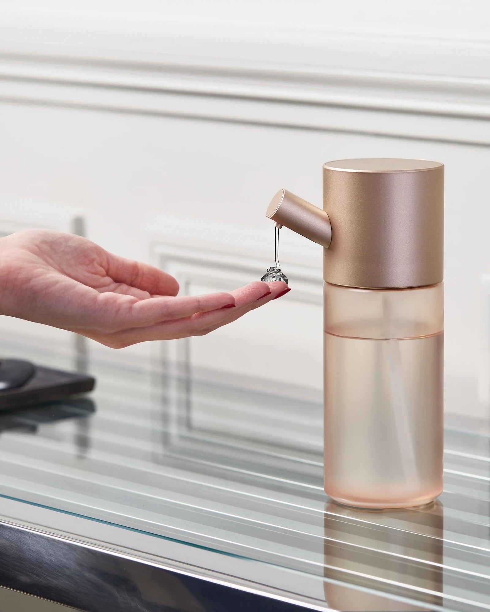 Desinfektionsmittelspender Aluminium Lexon Horizon zum Personalisieren - 9