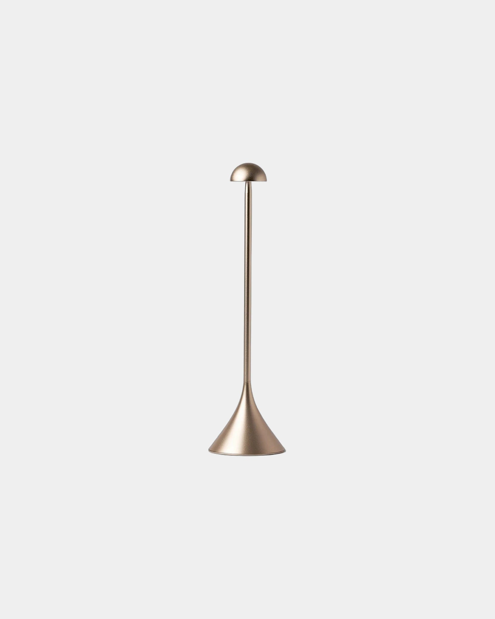 Lampe Steli Dome Aluminium-ABS Lexon zum Personalisieren - Weiches Gold