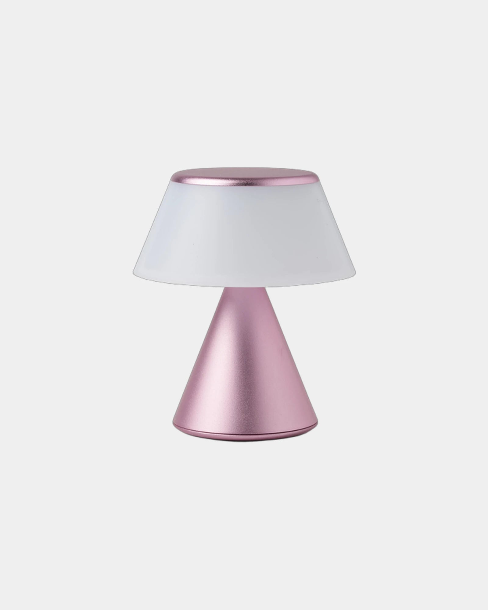 Lampe LED Aluminium Lexon Luma S zum Personalisieren - Hellrosa