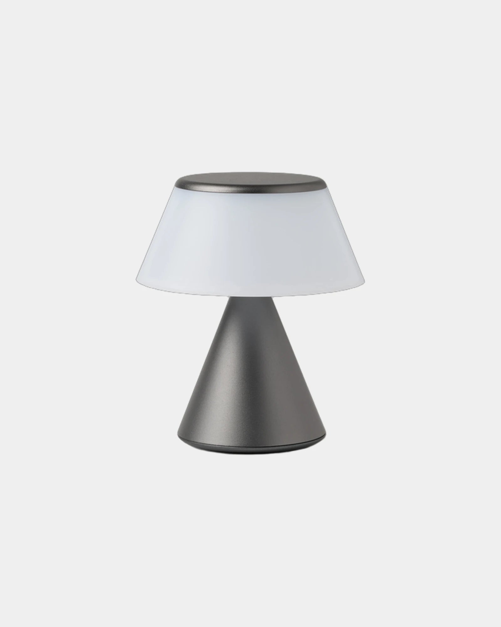 Lampe LED Aluminium Lexon Luma S zum Personalisieren - Gun Metal