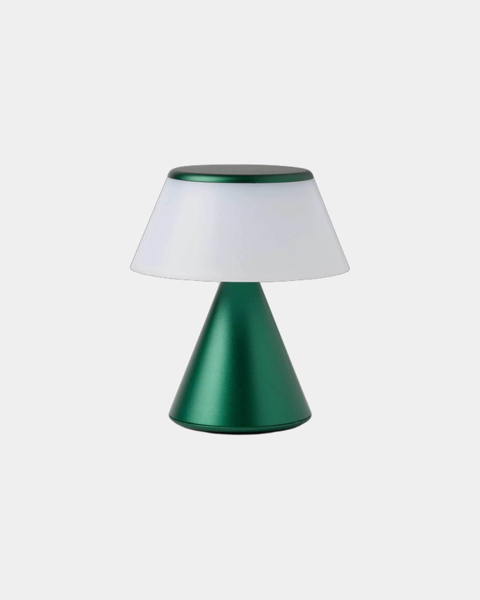 Lampe LED Aluminium Lexon Luma S zum Personalisieren - Dunkelgrün