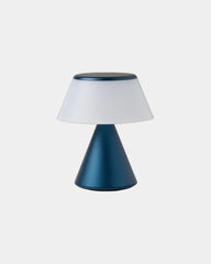 Lampe LED Aluminium Lexon Luma S zum Personalisieren - Dunkelblau
