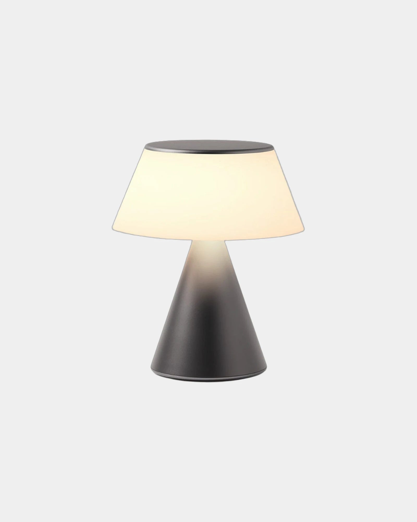 Lampe LED Aluminium Lexon Luma L zum Personalisieren - Gun Metal