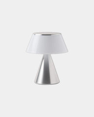 Lampe LED Aluminium Lexon Luma L zum Personalisieren - Poliertes Aluminium