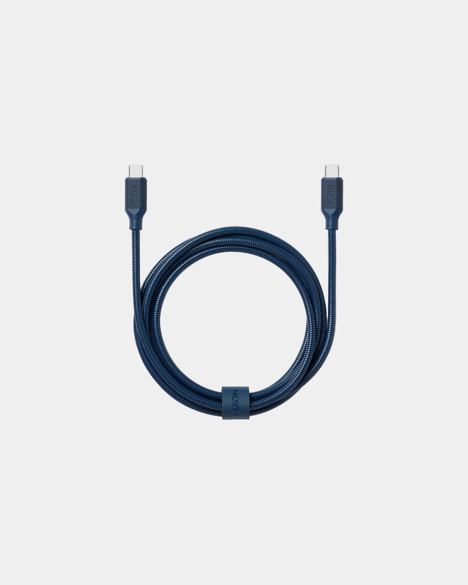 USB-C Kabel 1,5m Lexon METALI-C zum Personalisieren - Dunkelblau