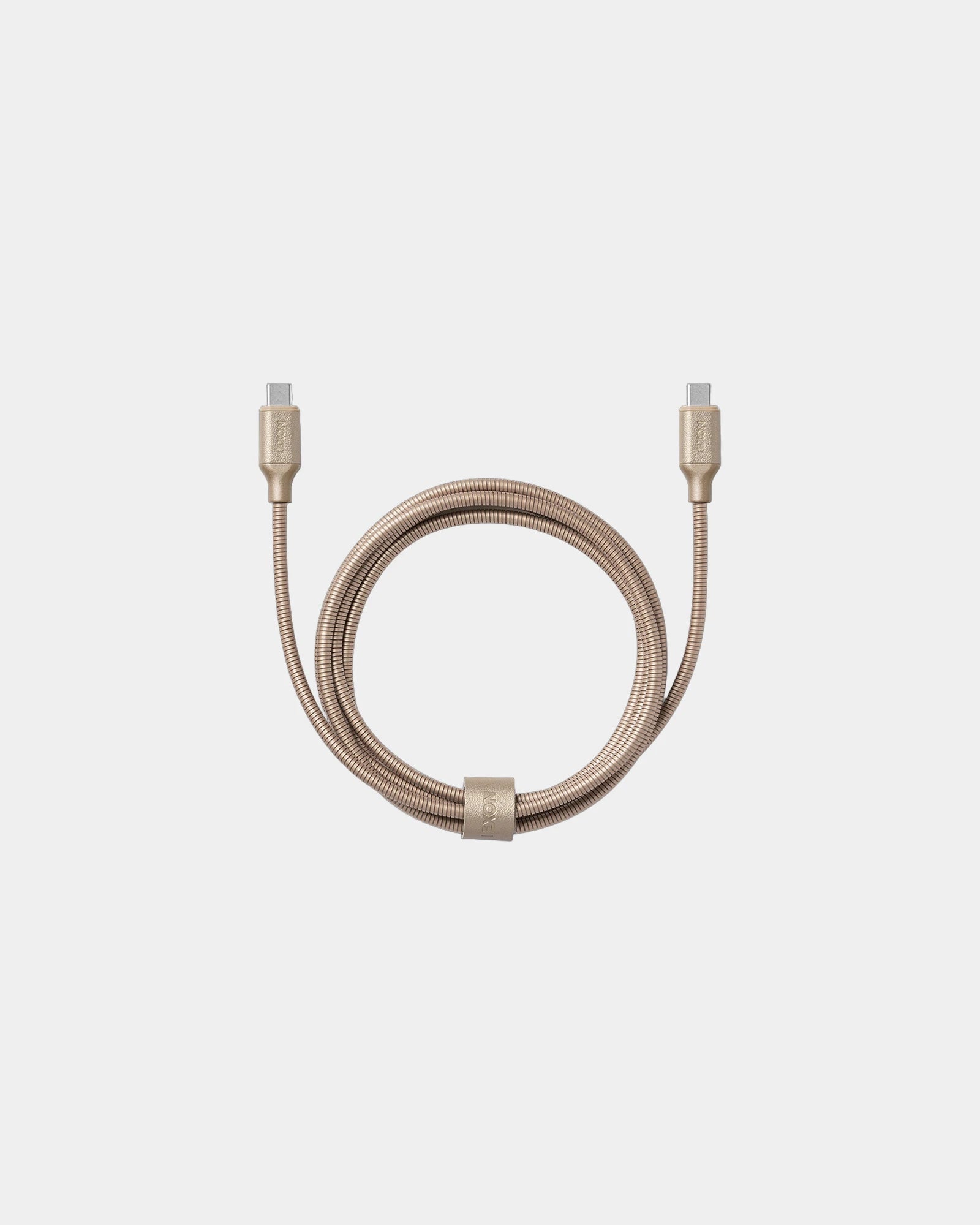 USB-C Kabel 1,5m Lexon METALI-C zum Personalisieren - Weiches Gold