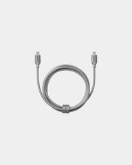 USB-C Kabel 1,5m Lexon METALI-C zum Personalisieren - Poliertes Aluminium