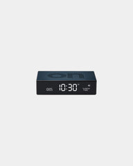 Wecker Aluminium Lexon Flip Premium zum Personalisieren - Dunkelblau
