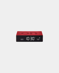 Wecker Aluminium Lexon Flip Premium zum Personalisieren - Rot