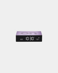 Wecker Aluminium Lexon Flip Premium zum Personalisieren - Helles Flieder