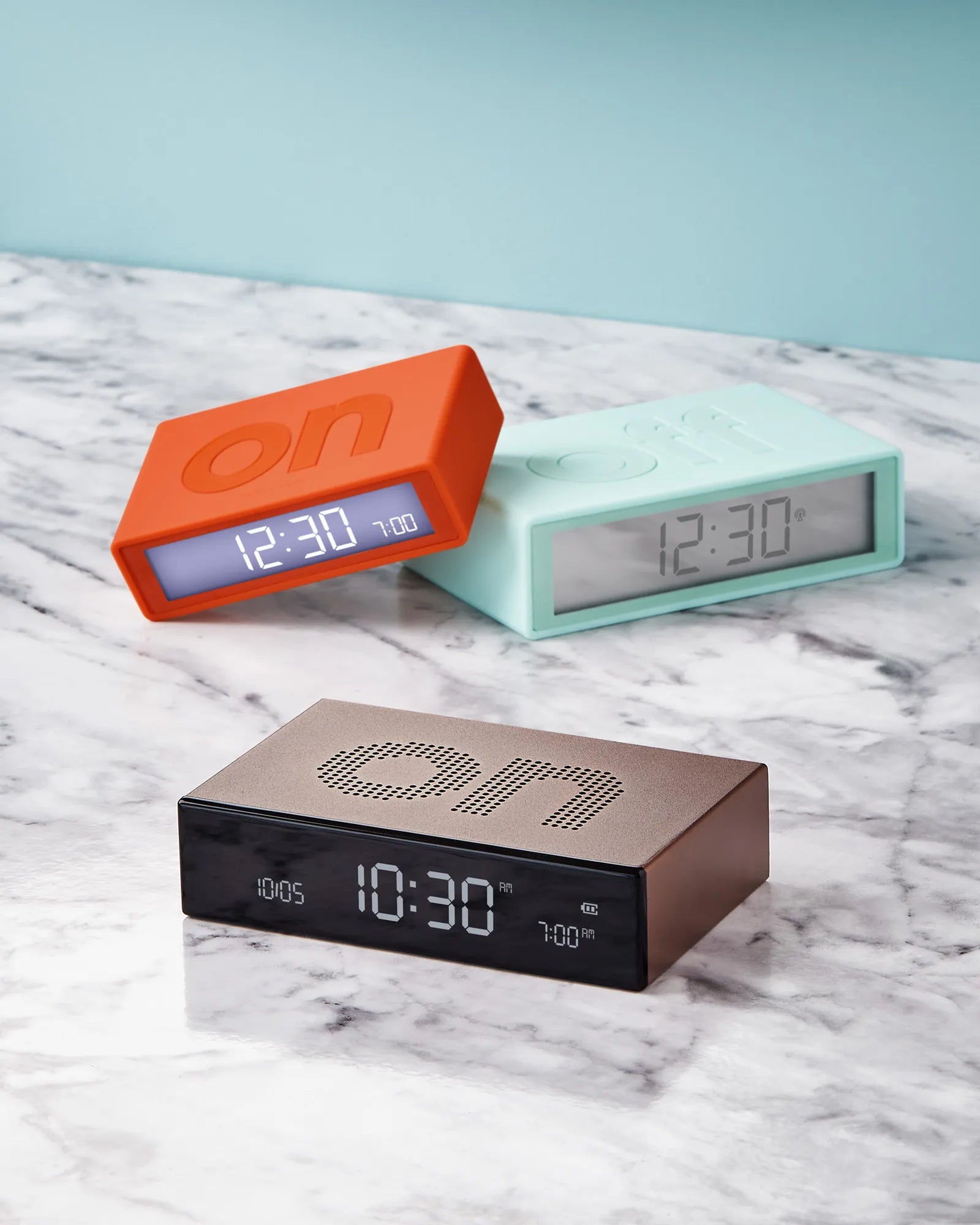 Wecker Aluminium Lexon Flip Premium zum Personalisieren - 6
