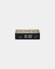 Wecker Aluminium Lexon Flip Premium zum Personalisieren - Gold