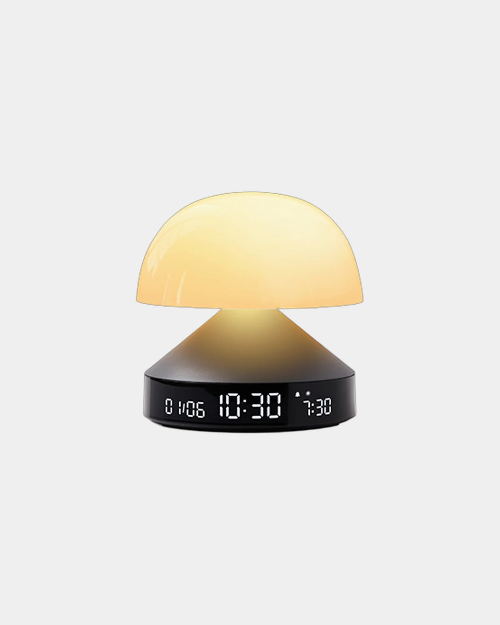 Lampe Wecker Aluminium Lexon Mina Sunrise zum Personalisieren - Gun Metal
