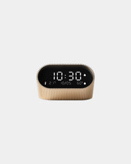 Wecker Lampe Aluminium Lexon Ray Clock zum Personalisieren - Lebhaftes Gold