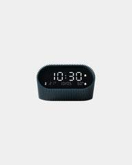 Wecker Lampe Aluminium Lexon Ray Clock zum Personalisieren - Ozeanblau