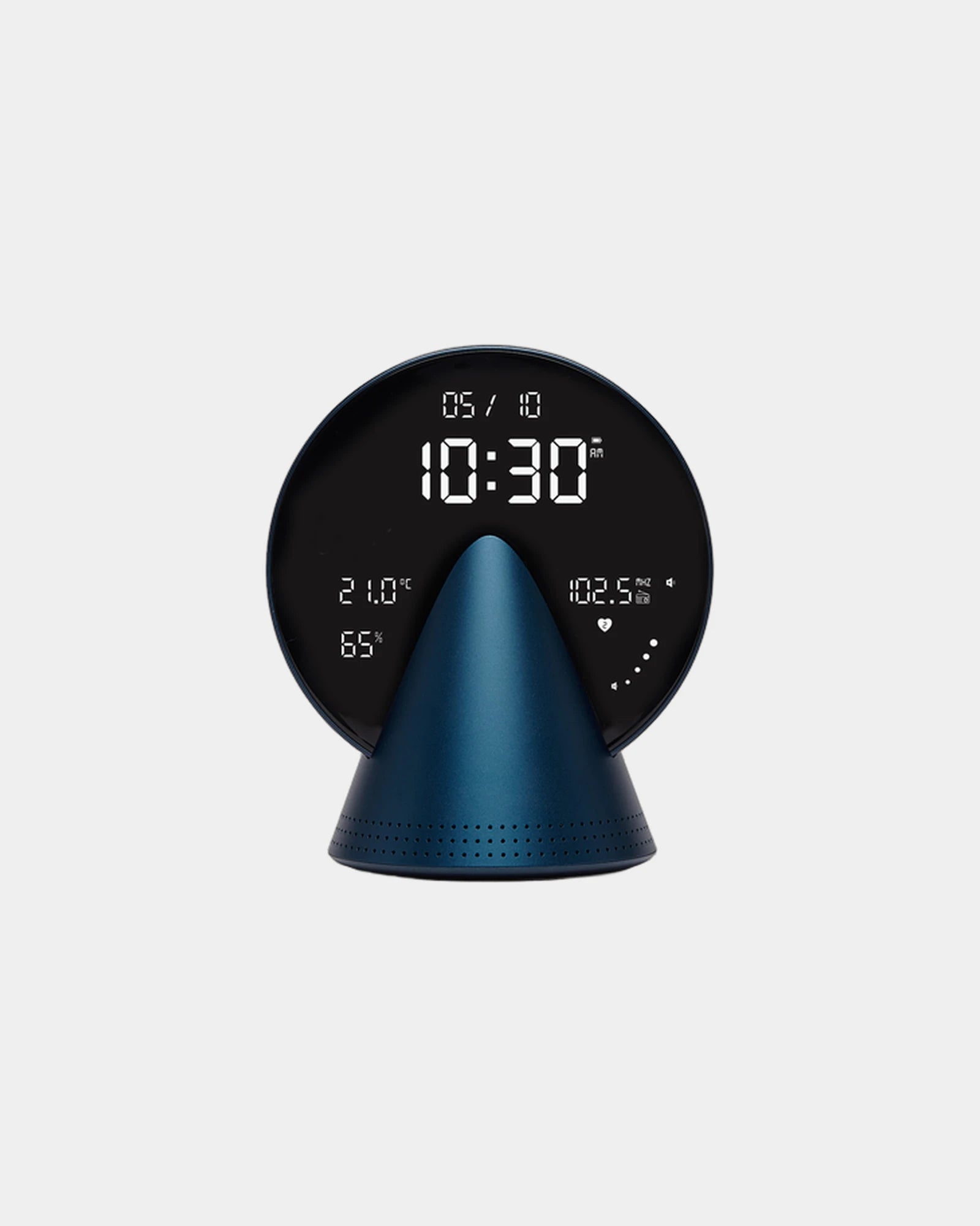Wecker Bluetooth® Lexon Conic Clock zum Personalisieren - Lapislazuli-Blau