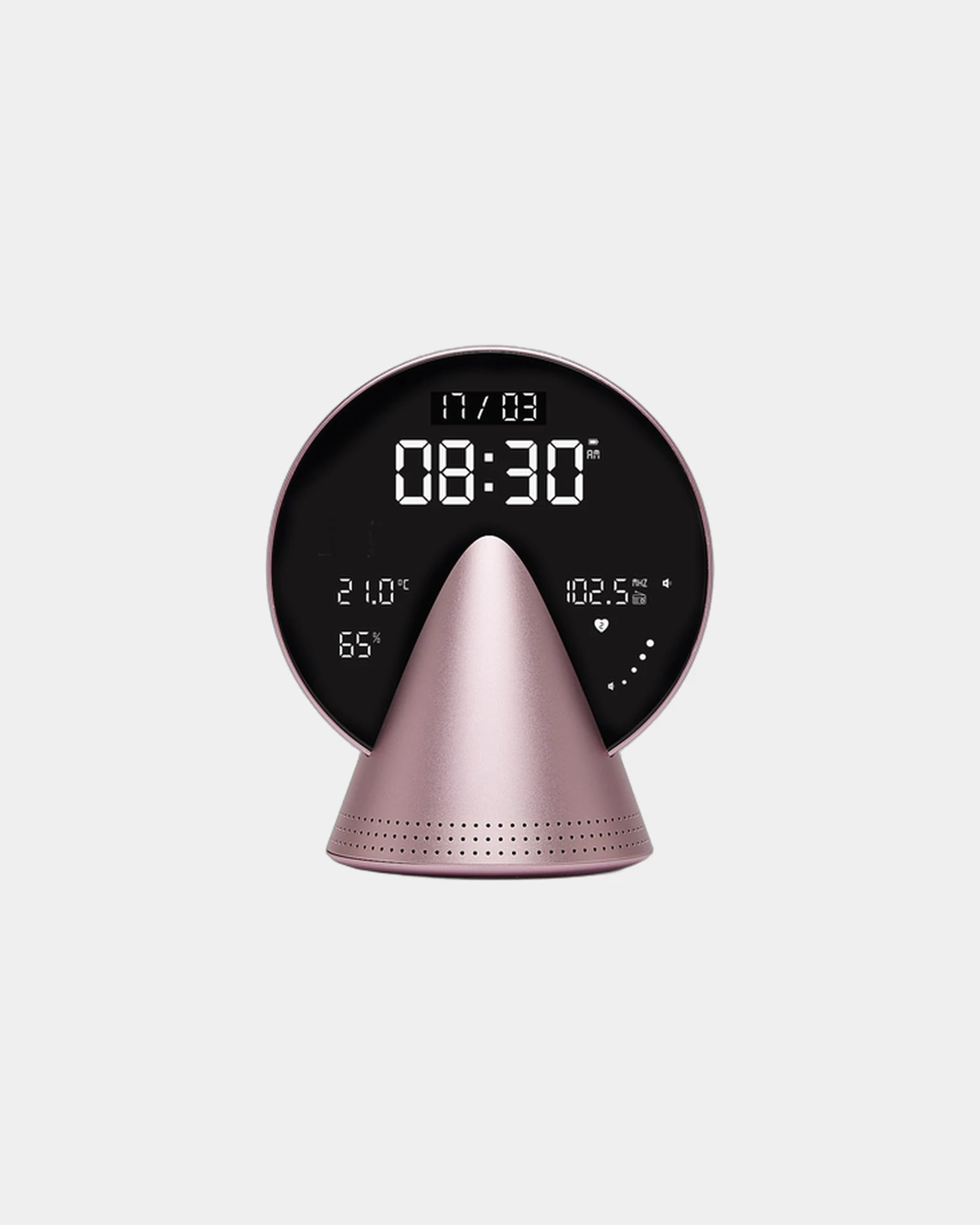 Wecker Bluetooth® Lexon Conic Clock zum Personalisieren - Rosa Blüte