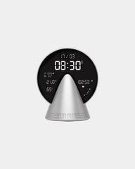 Wecker Bluetooth® Lexon Conic Clock zum Personalisieren - Gletscher-Alu
