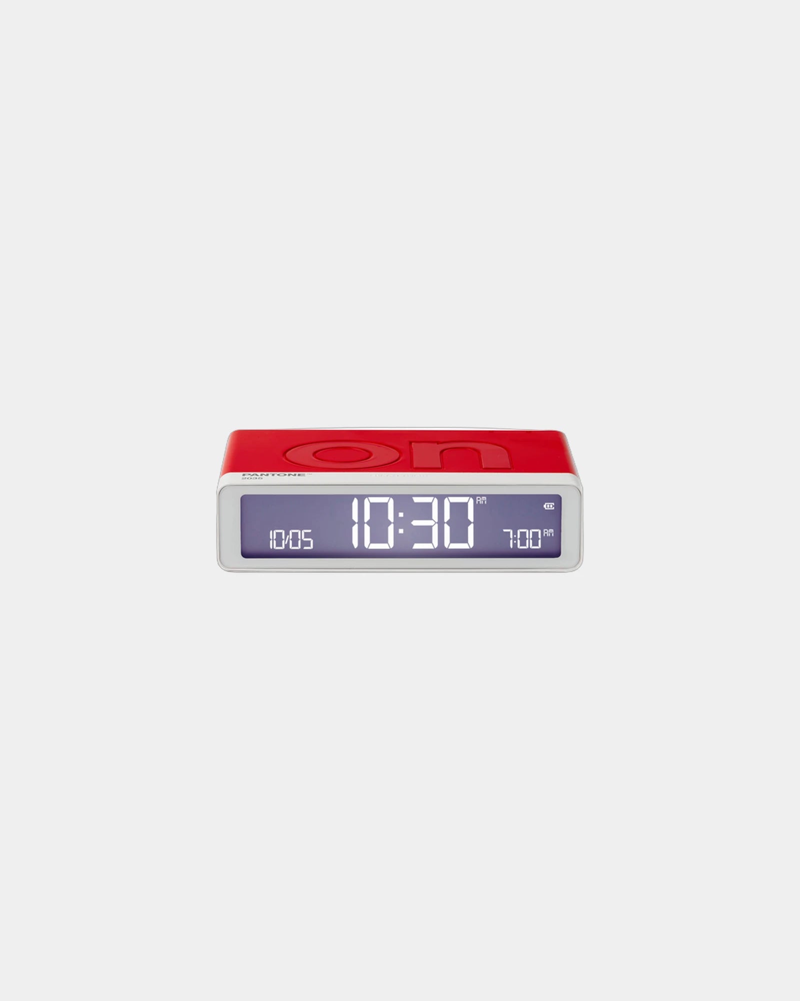 Wecker Flip+ Lexon MIMOSA zum Personalisieren - Rot 2035