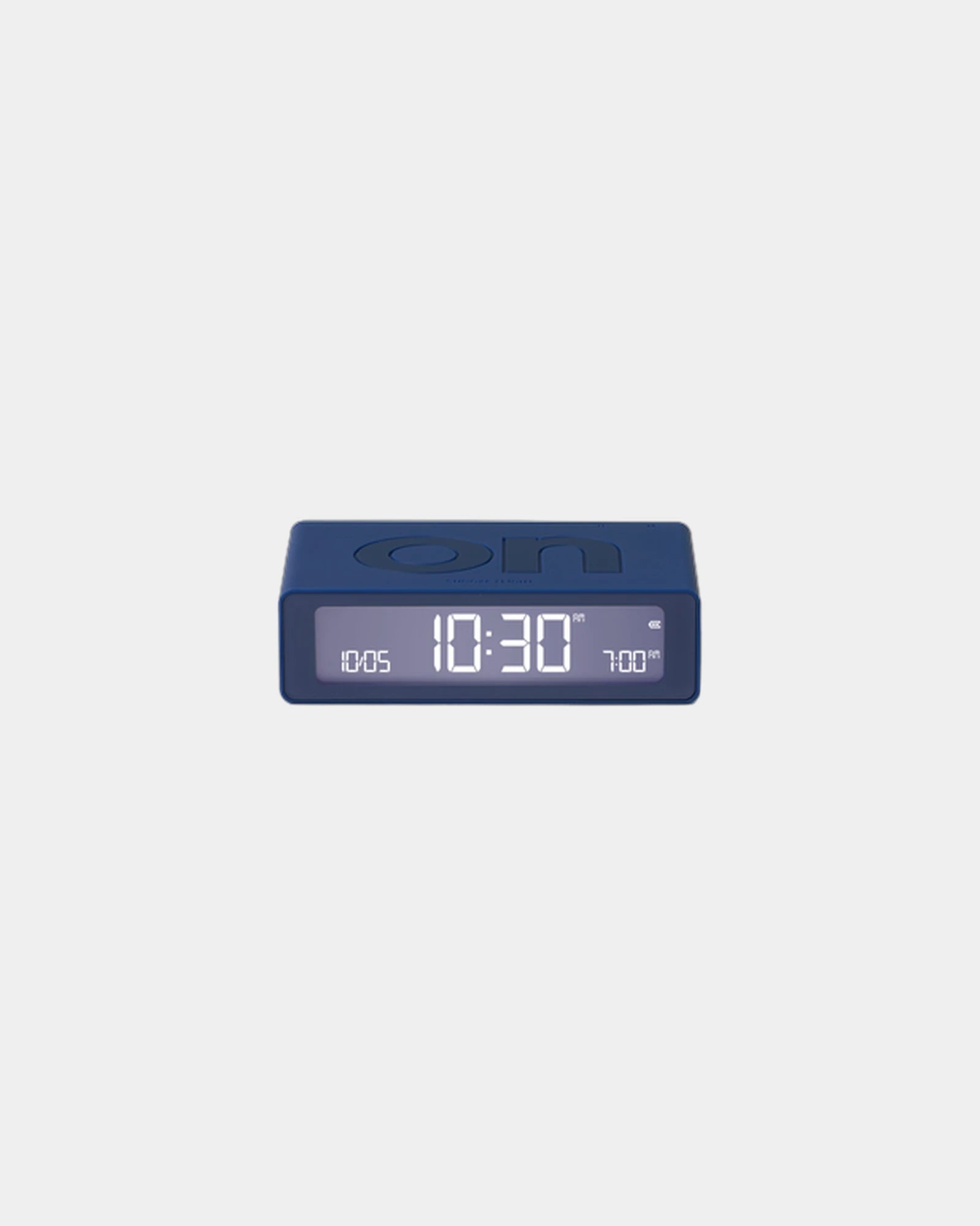 Mini-Wecker LCD Lexon Flip Mini zum Personalisieren - Dunkelblau