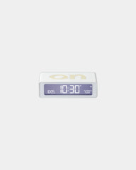 Mini-Wecker LCD Lexon Flip Mini zum Personalisieren - Weiß