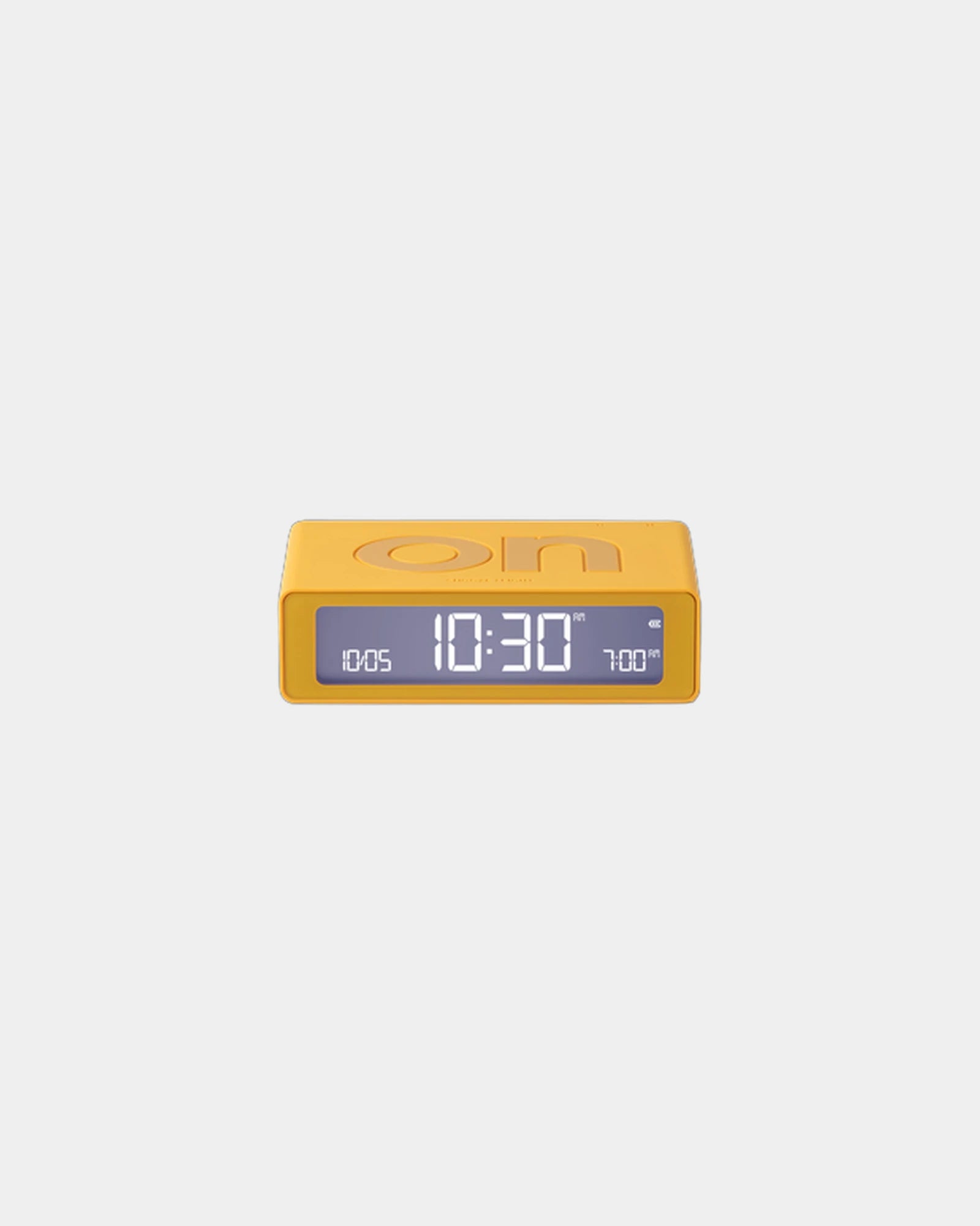 Mini-Wecker LCD Lexon Flip Mini zum Personalisieren - Gelb