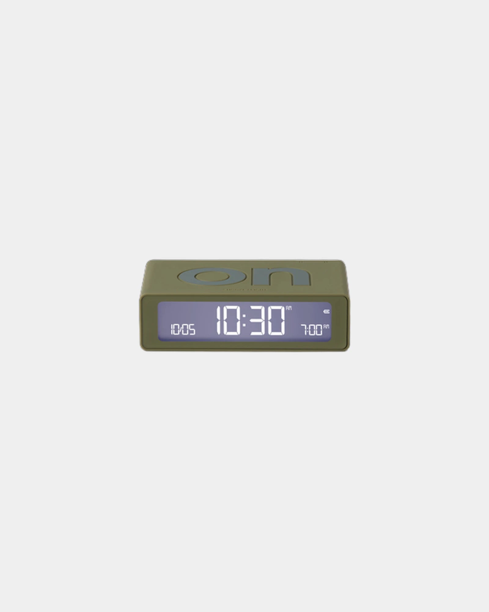 Mini-Wecker LCD Lexon Flip Mini zum Personalisieren - Khaki