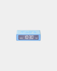 Mini-Wecker LCD Lexon Flip Mini zum Personalisieren - Hellblau