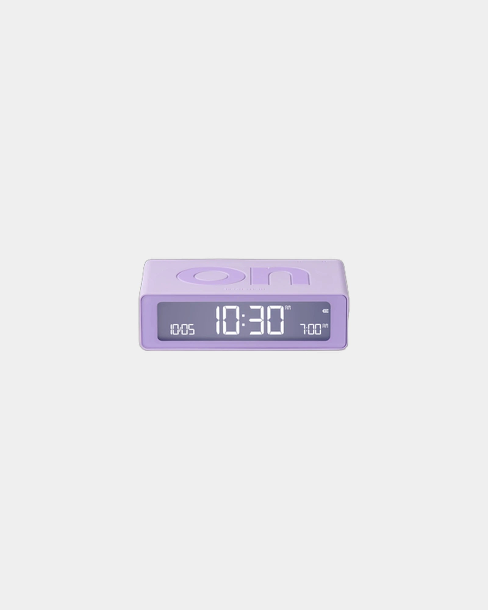 Mini-Wecker LCD Lexon Flip Mini zum Personalisieren - Flieder