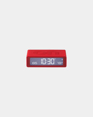 Mini-Wecker LCD Lexon Flip Mini zum Personalisieren - Rot