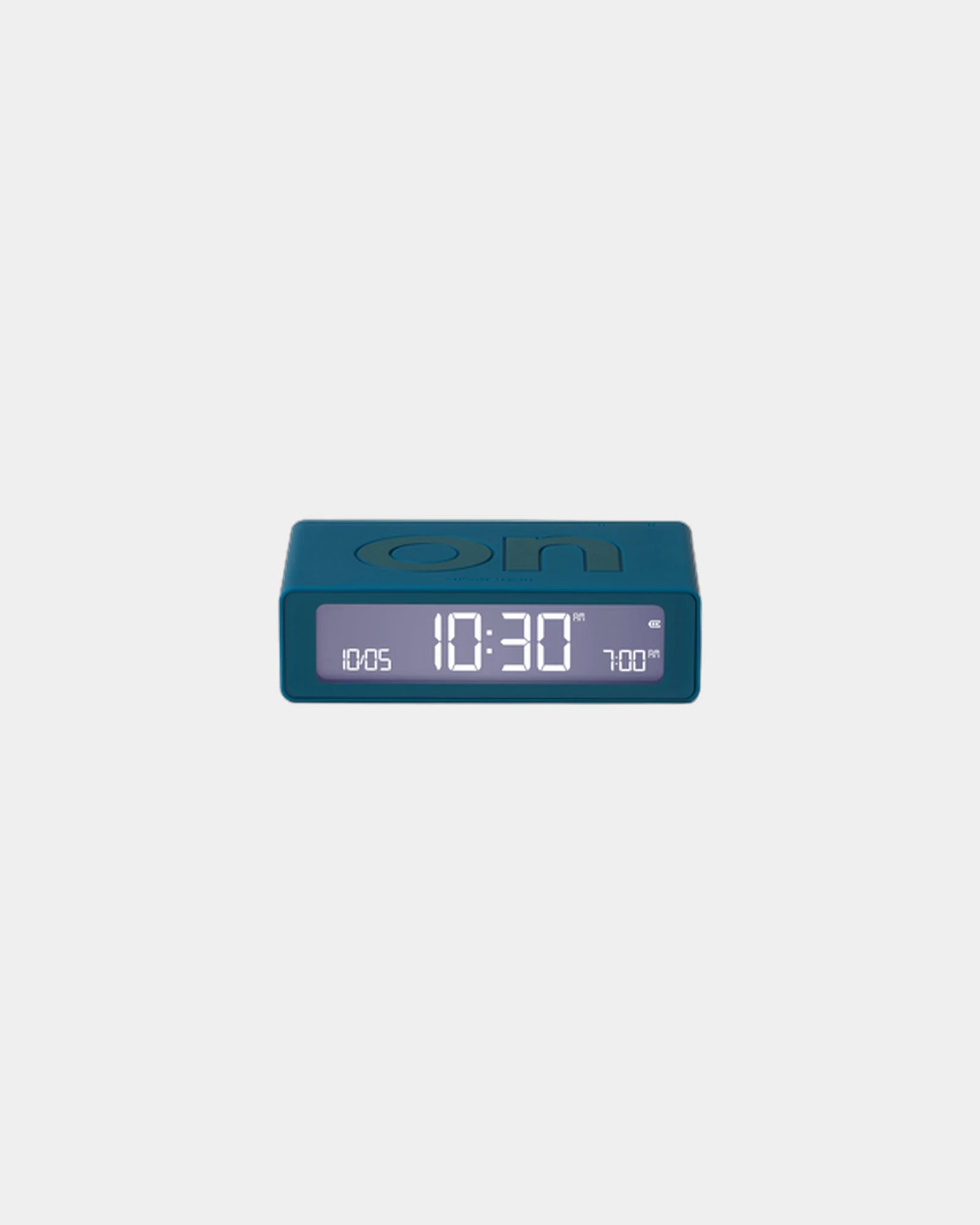 Mini-Wecker LCD Lexon Flip Mini zum Personalisieren - Entenblau