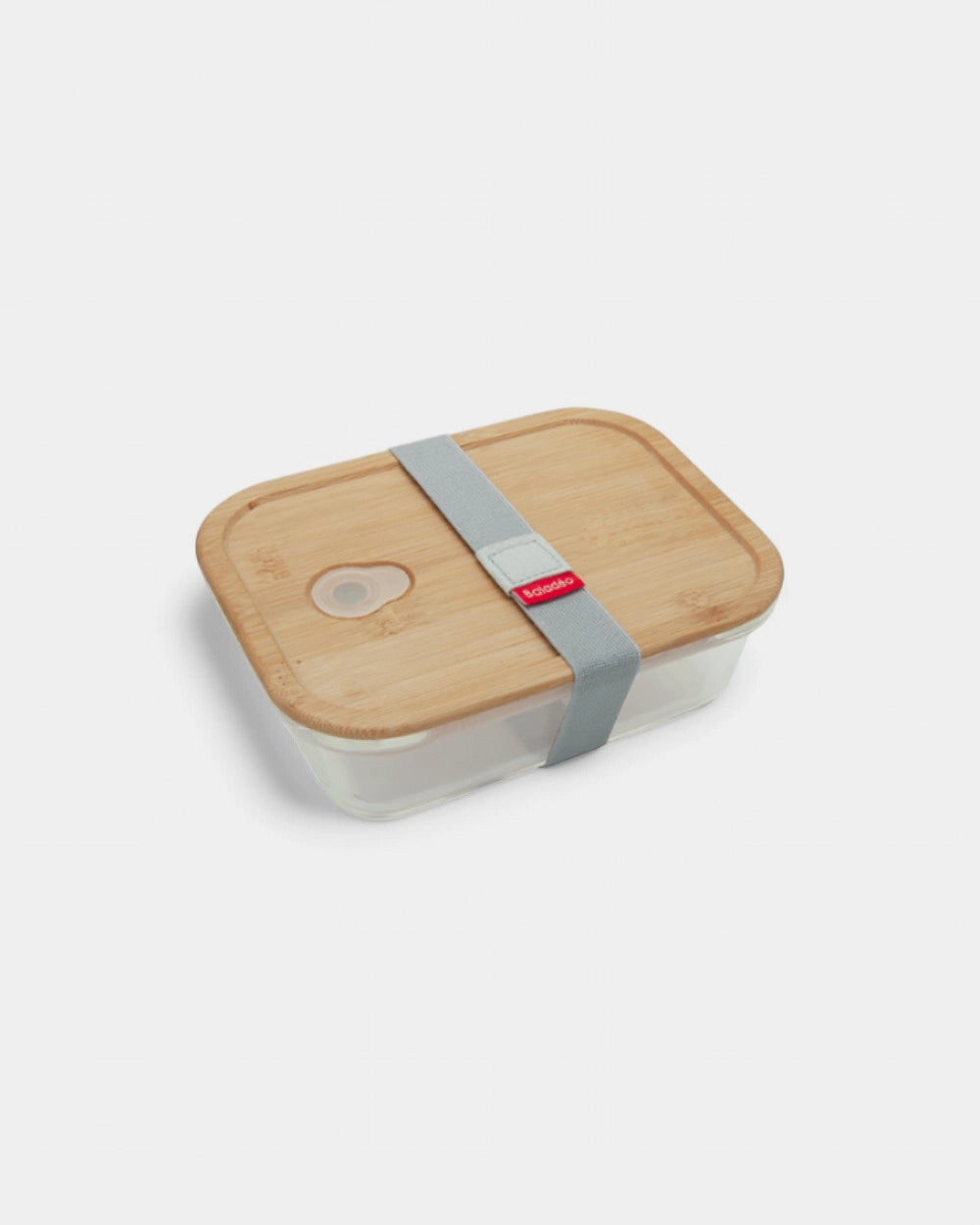 Personalisierbare Lunchbox aus Glas und Bambus
