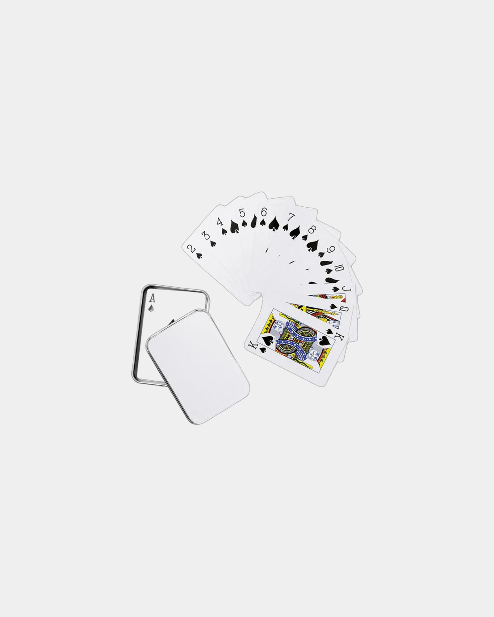 Spielkarten in Silberdose MIDOCEAN zum Personalisieren - 2