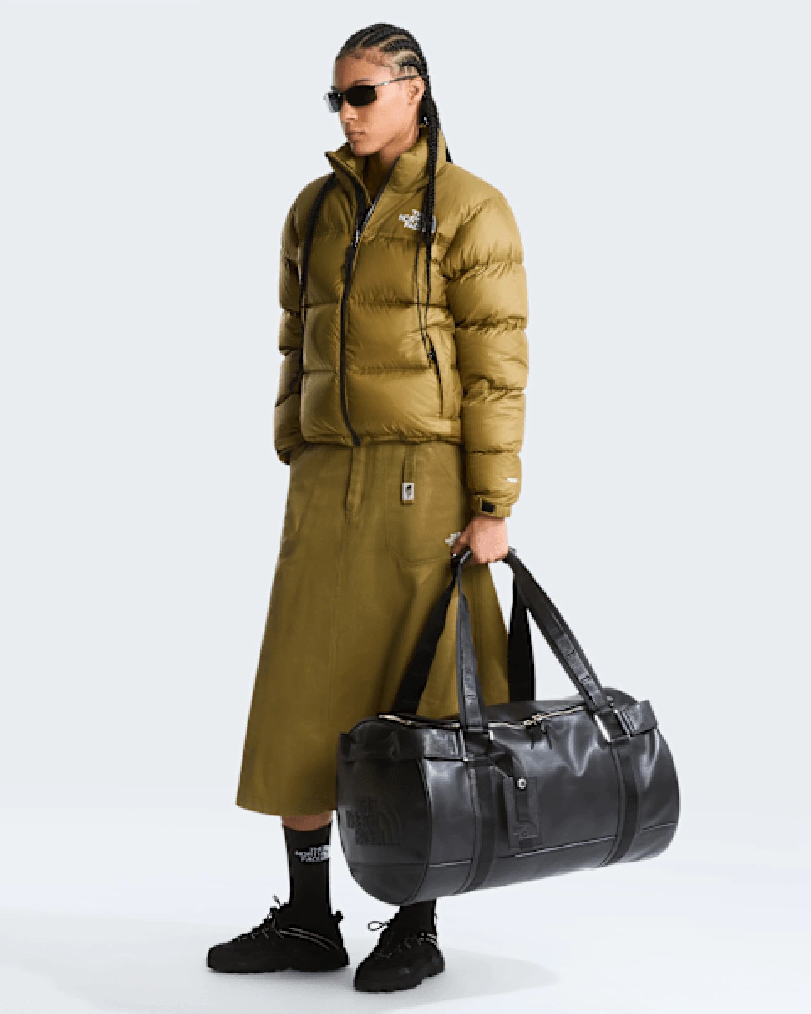Sac duffel cuir pleine fleur The North Face à personnaliser - 10