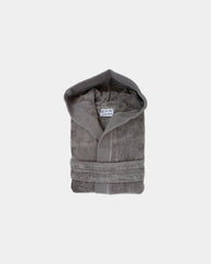 Peignoir capuche coton velours 450g/m² à personnaliser - Taupe
