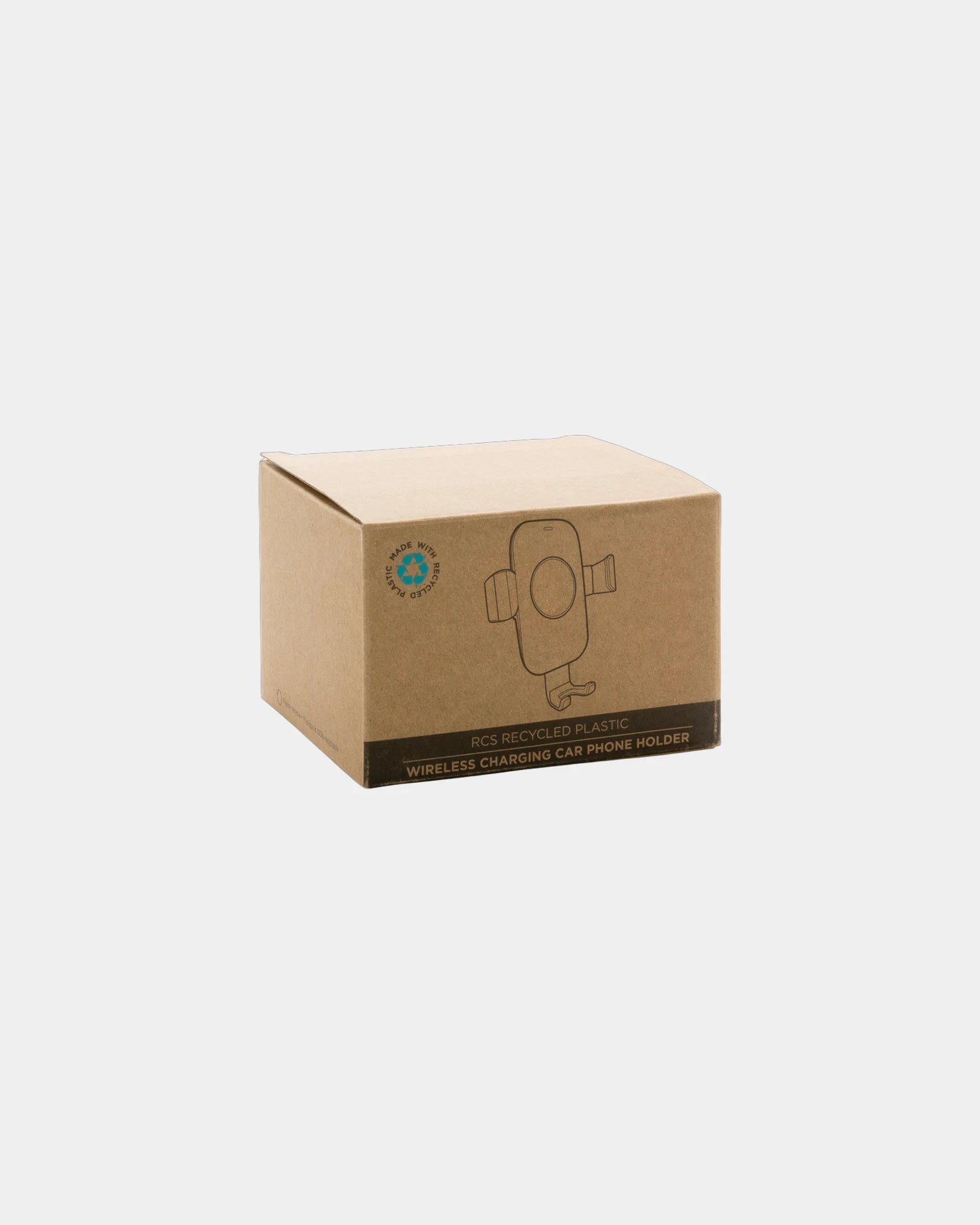 Support Auto mit 10W Ladegerät aus recyceltem Kunststoff zum Personalisieren - 4