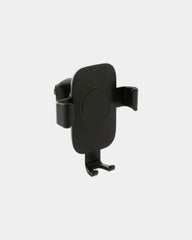 Support Auto mit 10W Ladegerät aus recyceltem Kunststoff zum Personalisieren - Schwarz