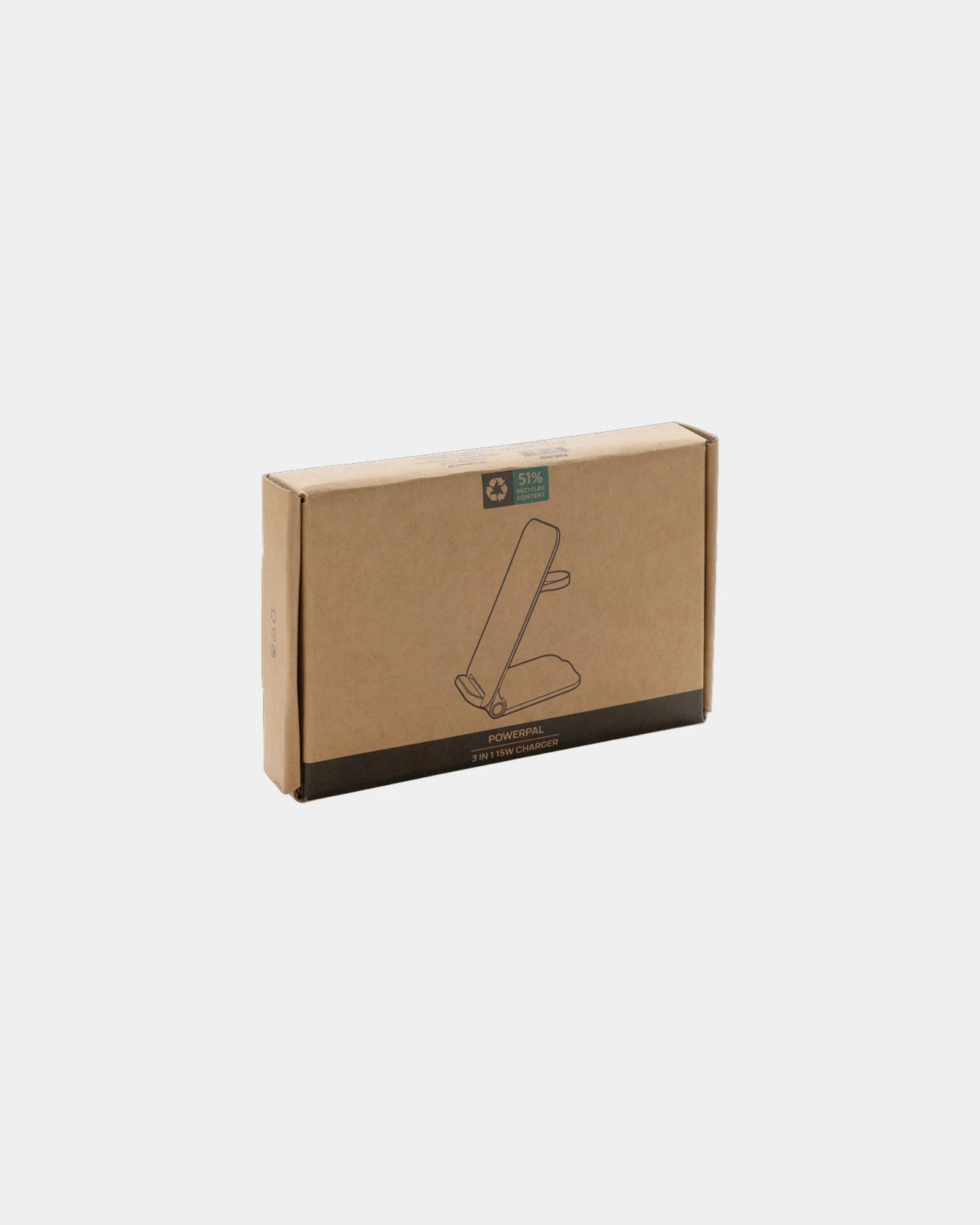 Ladegerät 15W 3 in 1 aus recyceltem ABS zum Personalisieren - 6