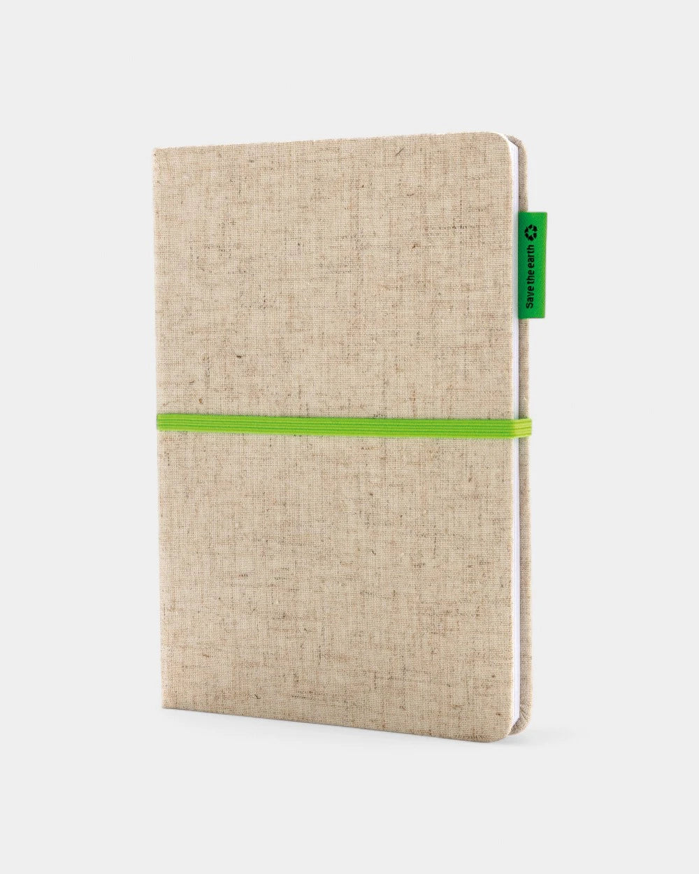 A5-Notizbuch aus Jute und Bambus zum Personalisieren
