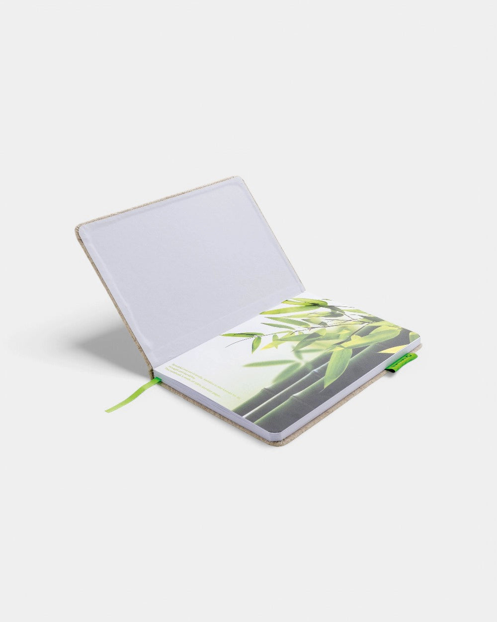 A5-Notizbuch aus Jute und Bambus zum Personalisieren