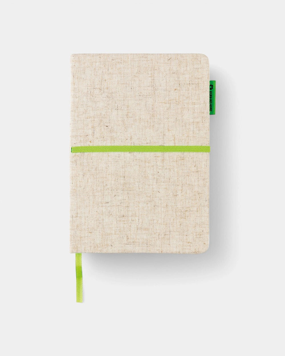 A5-Notizbuch aus Jute und Bambus zum Personalisieren