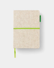 A5-Notizbuch aus Jute und Bambus zum Personalisieren