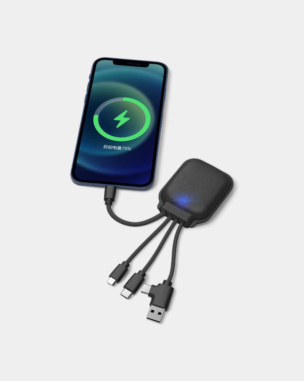 Personalisierbare Xoopar Powerbank aus recyceltem Leder
