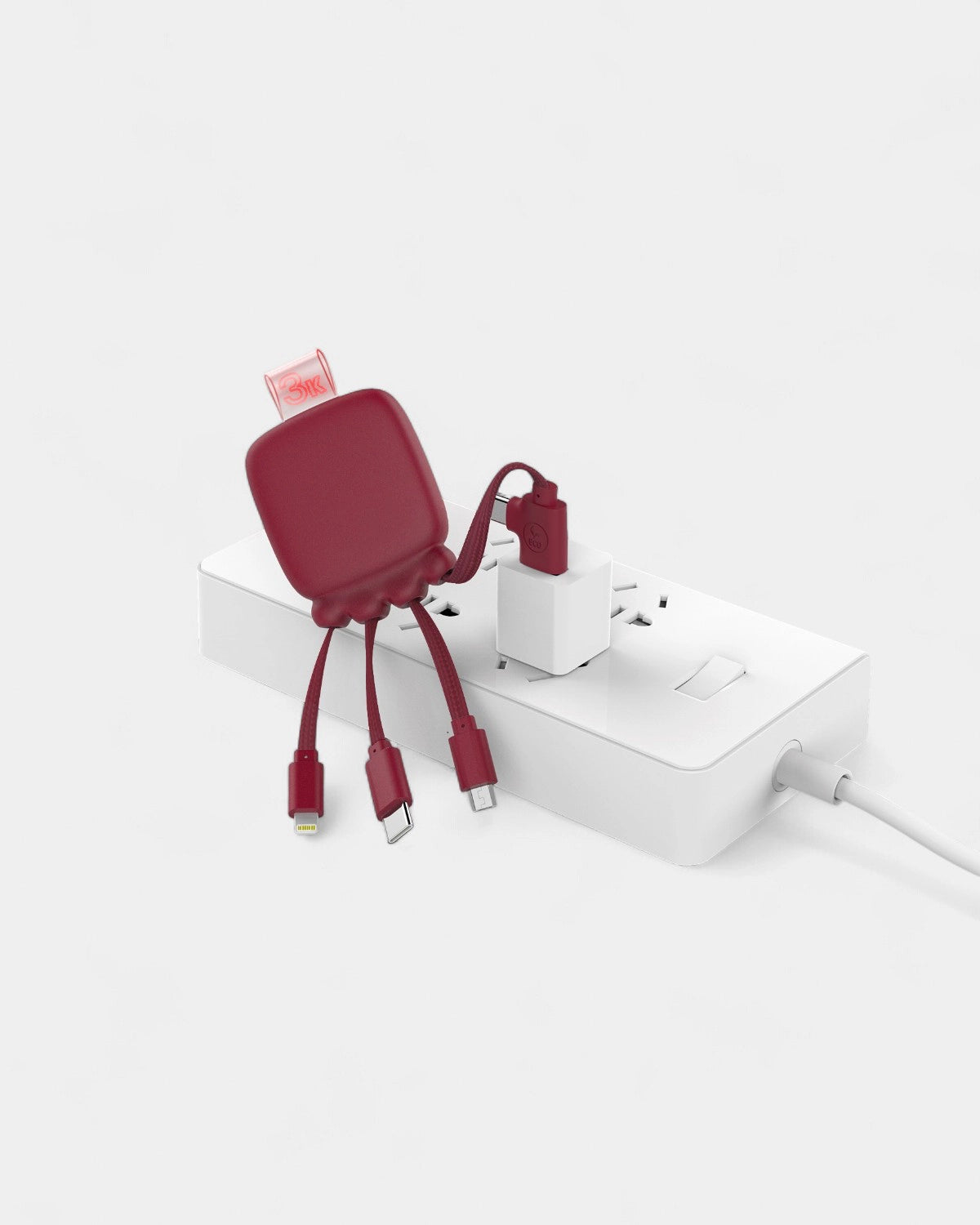 Taschen-Powerbank 3 000 mAh & Multi‑Kabel zum Personalisieren