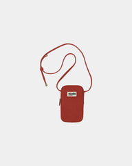 Housse smartphone coton bio Hindbag Théo à personnaliser - Brick Red