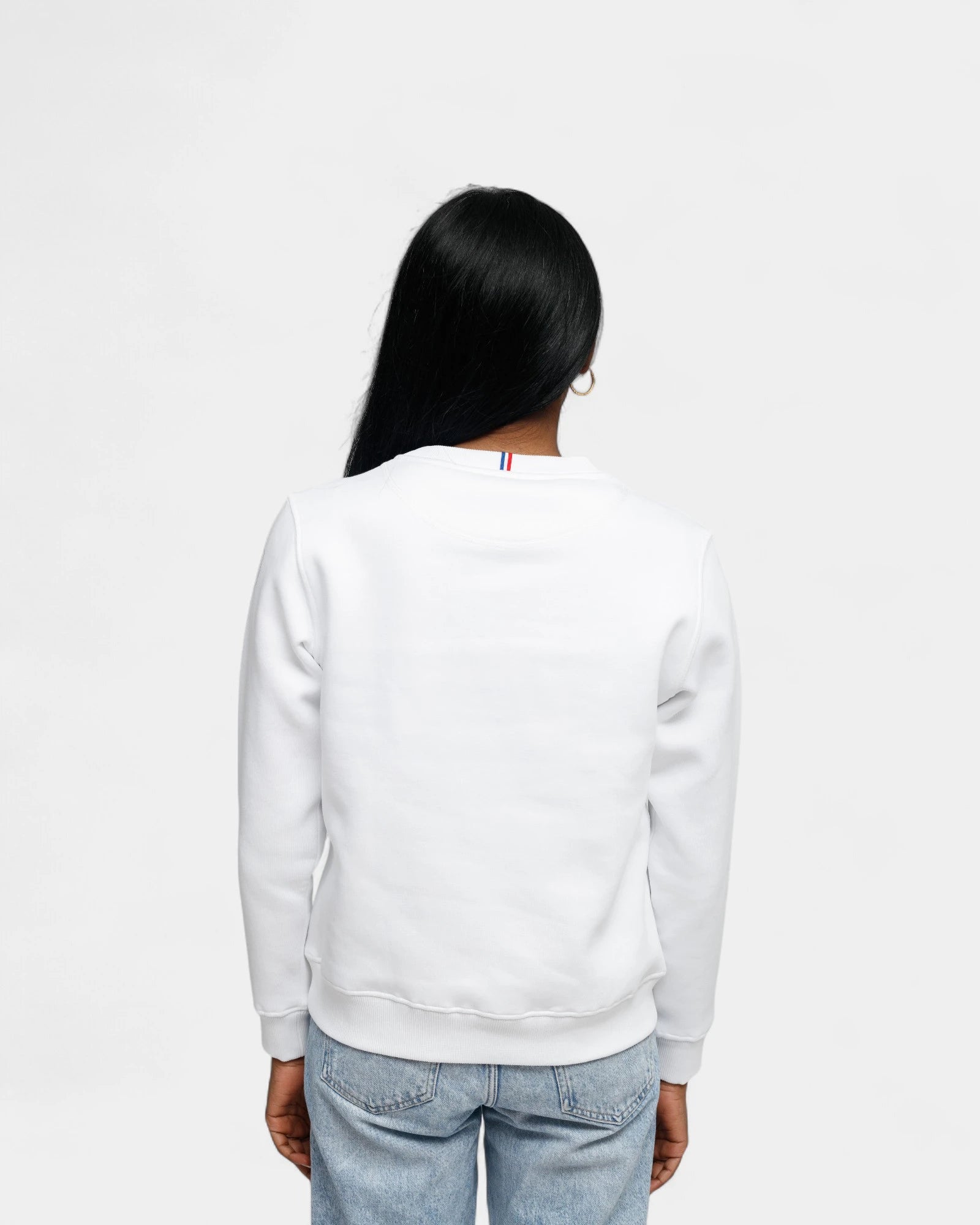 Angerautes Damen-Sweatshirt Made in France zum Personalisieren