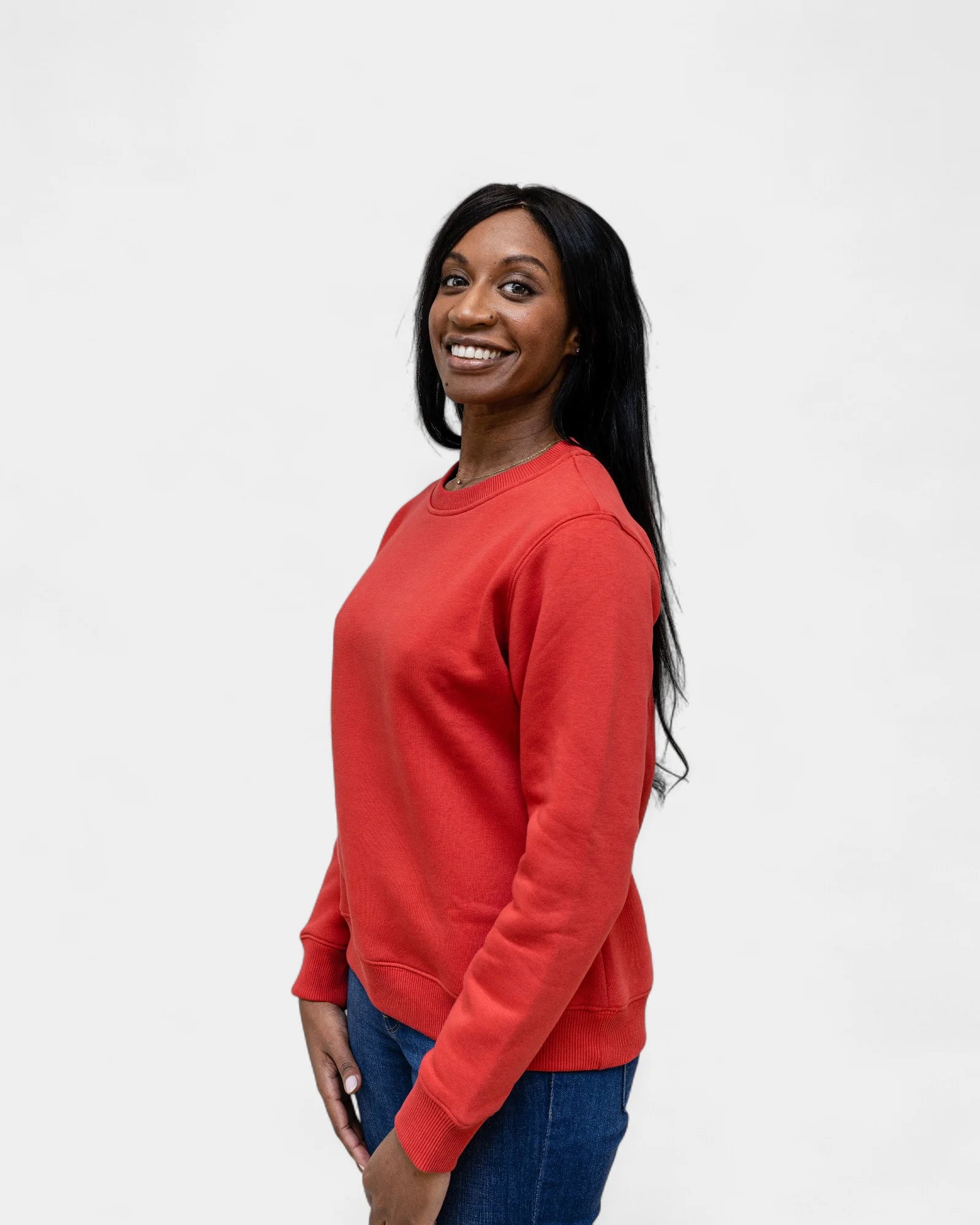 Angerautes Damen-Sweatshirt Made in France zum Personalisieren