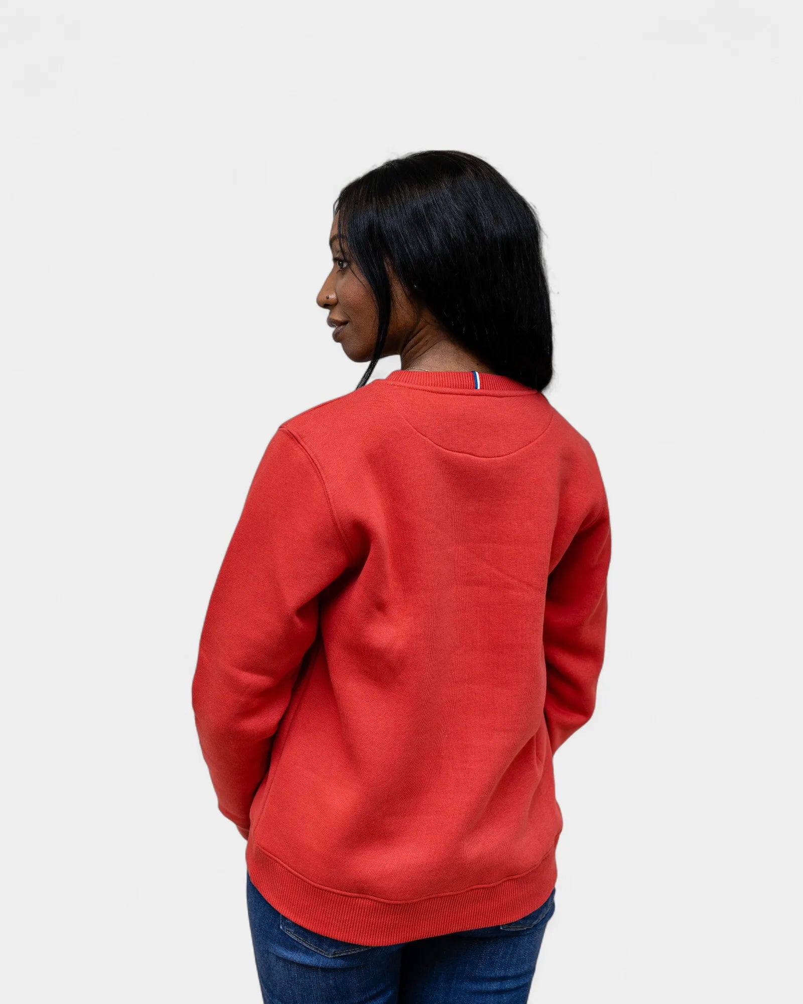 Angerautes Damen-Sweatshirt Made in France zum Personalisieren
